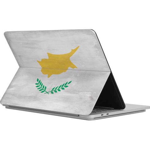 Cyprus Flag Distressed Surface Laptop Studio Skin